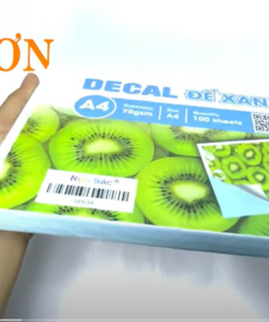 Giấy Decal A4 đế xanh