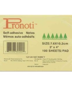 Giấy note vàng 3x4 pronoti