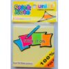 Xấp giấy note vàng 3x3 uni-T