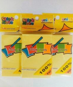 Giấy note vàng 3x2 Uni - T
