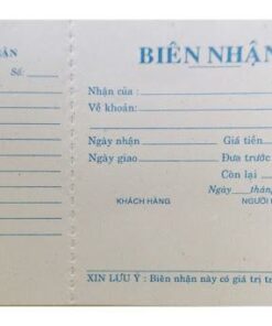 Cuốn biên nhận 1 liên trắng