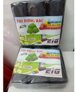 Bao rác 3 cuộn đen trung
