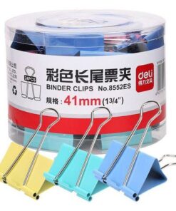 Kẹp Bướm Màu 41mm (Hộp 24 Cái) Deli mẫu mã đẹp
