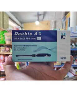 Bút Bi Double A Silk Ball thương hiệu (hộp 12 cái)_hộp xanh