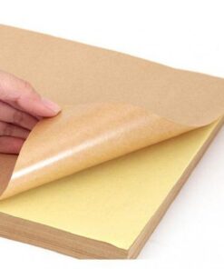 Giấy Decal A4 da bò bóc thử