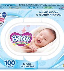 Khăn giấy ướt Bobby không mùi tiện lợi đa năng
