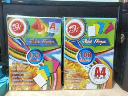 Giấy bìa cứng A4 màu xanh