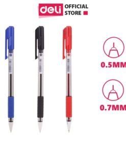 Bút bi giá rẻ Deli 0.7mm (CQ29-BK-CQ29-BL) chất lượng đảm bảo