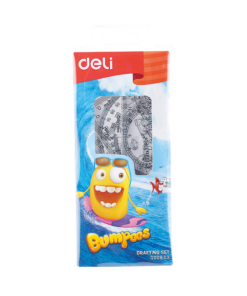 Thước eke Deli được đựng trong túi nhựa nhìn sạch sẽ, gọn gàng