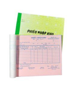 Phiếu nhập kho 2 liên a5 đẹp