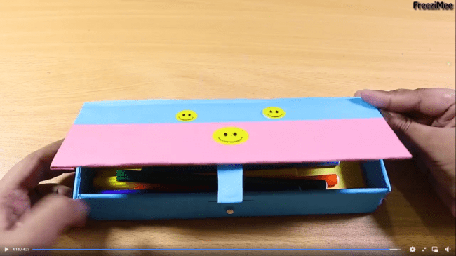 3 cách làm hộp bút bằng giấy dễ nhất